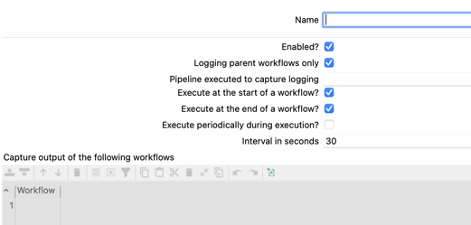 Apache Hop - Workflow Log