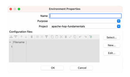 Create Environments in Apache Hop1