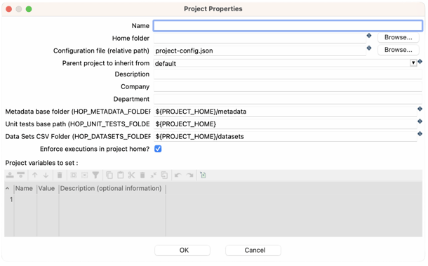 Create Projects in Apache Hop