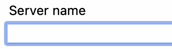 Server Name